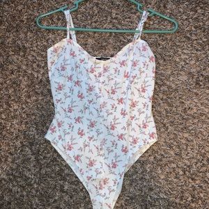 Forever21 Floral bodysuit